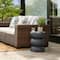 Glitzhome® 18" Multifunctional Faux Terrazzo Garden Stool